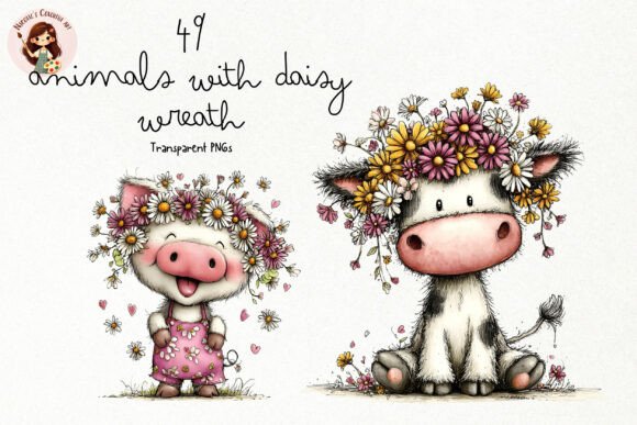Choosing the Right Cute Daisy Animals PNG Clipart for Professional Spring Designs