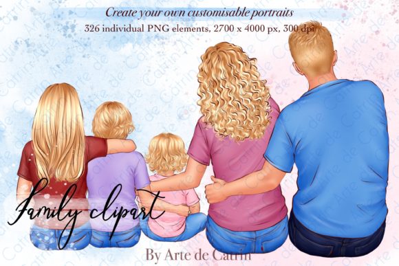 Enhancing Personal Projects with Family Clipart for Father’s Day and Mother’s Day