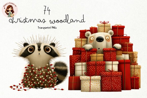 Evaluating Cute Christmas Woodland PNG Clipart for Holiday Design Projects