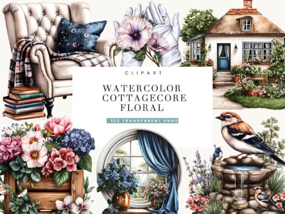 Evaluating the Practical Value of Watercolor Cottage Core Floral Clipart