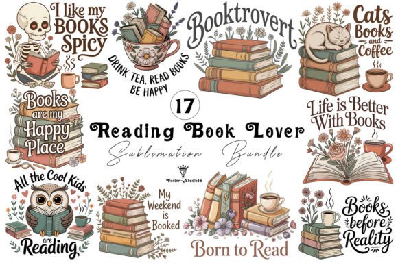 Integrating the Reading Book Lover Sublimation Bundle into Your Creative Workflow