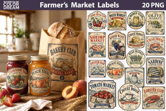 Mastering Vintage Farmer’s Market Labels for Professional Kitchen Decor and Branding