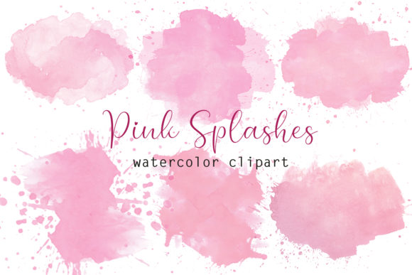 Splash Pink Brush Stroke Clipart Guide