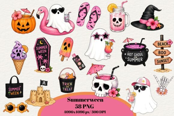 Summerween PNG Bundle: A Practical Guide to Cute Halloween and Tropical Clipart for Creators