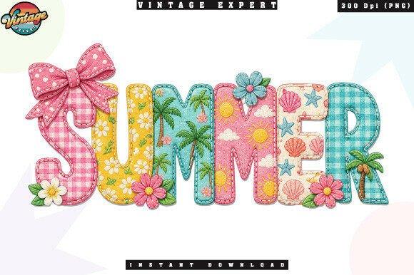 Tropical Beach Summer Patchwork PNG Guide