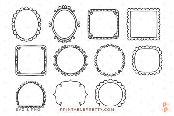Whimsical Doodle Frames SVG PNG Guide