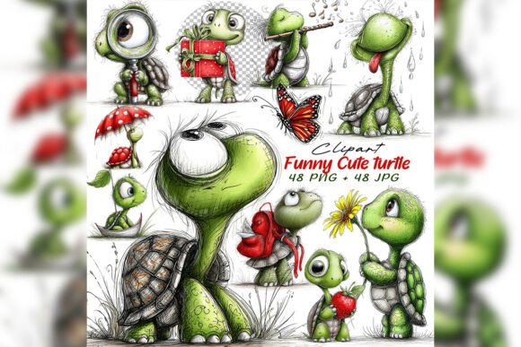 Whimsical Turtle Clipart Set: A Guide to Choosing and Using High-Quality Watercolor Assets